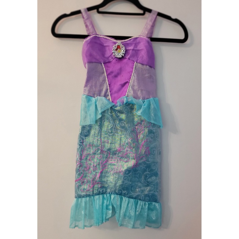 Disney Jakks Pacific Ariel The Little Mermaid Fantasy Play Costume Dress 4-6X
